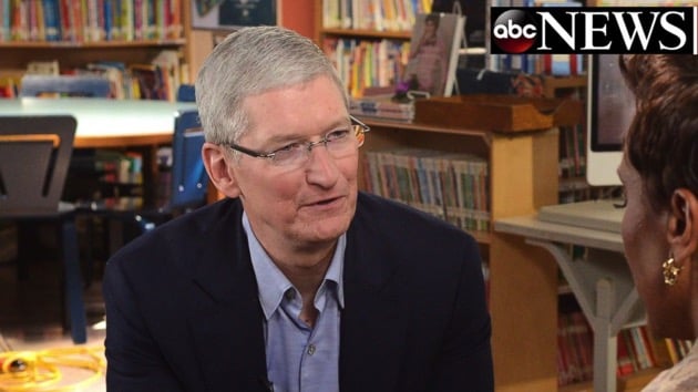 Tim Cook during the interview