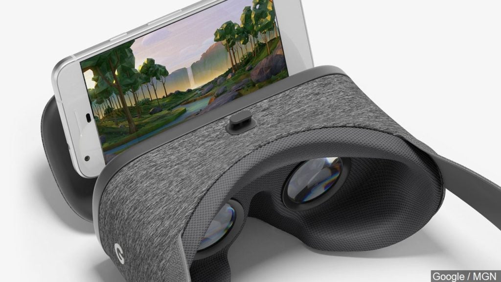 Google Pixel with DayDream VR Headset