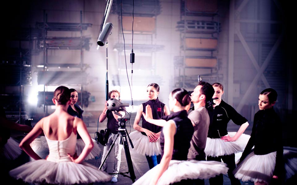 Virtual Reality Ballet being choreographed