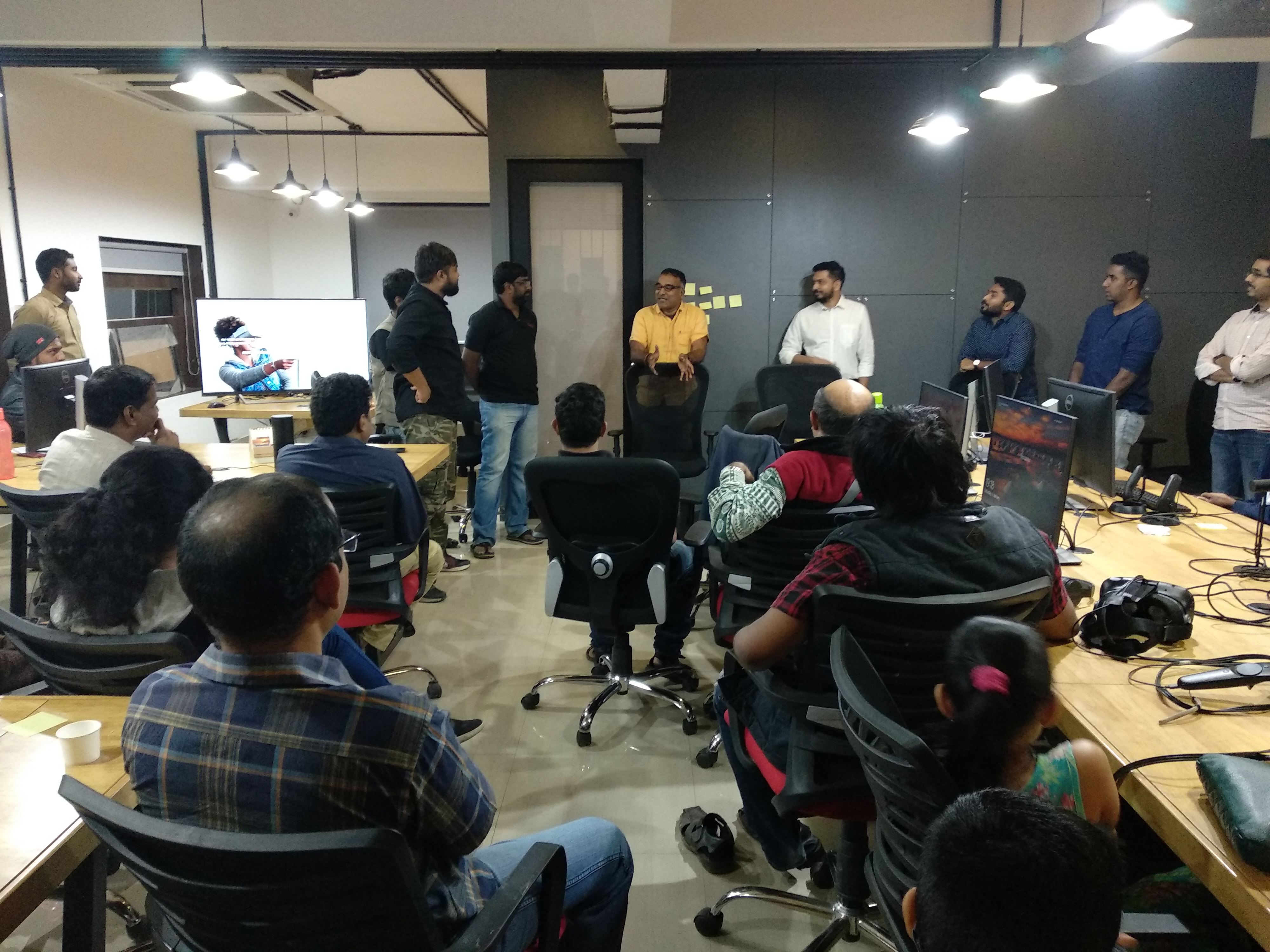 BonfireVR meet-up at Loop Reality office Hyderabad -