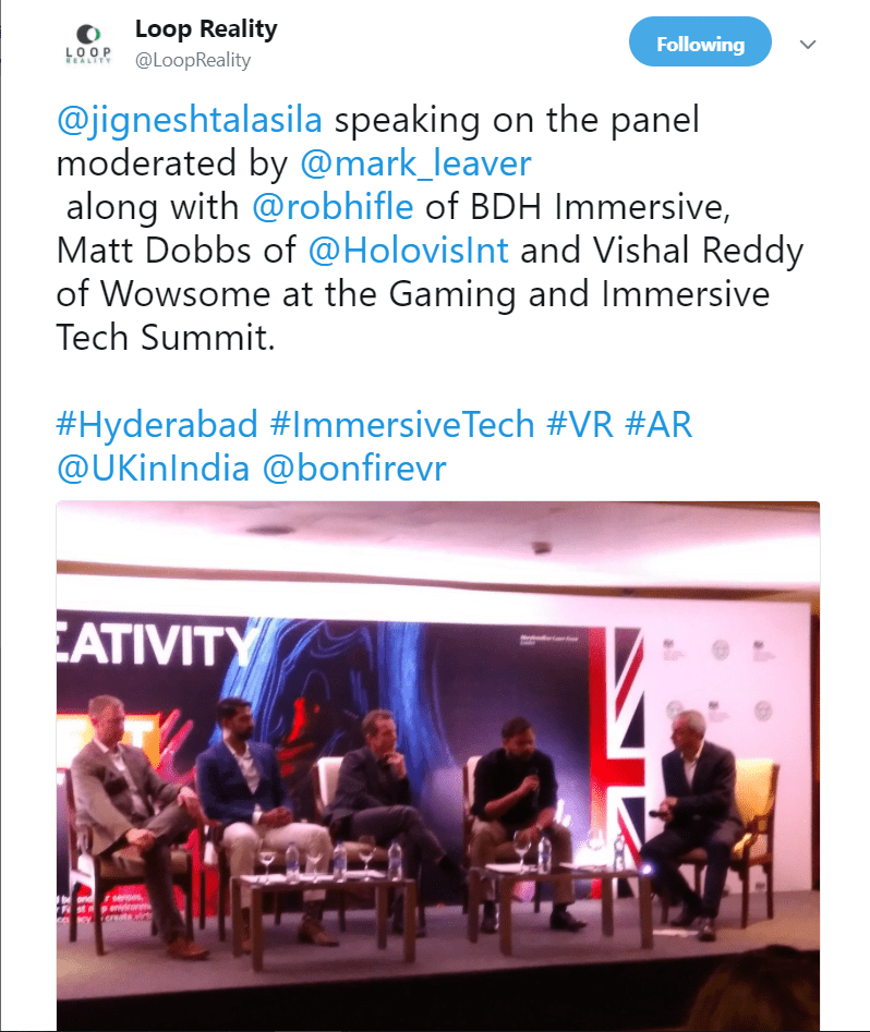 India-UK Createch AR-VR Summit at Hyderabad -