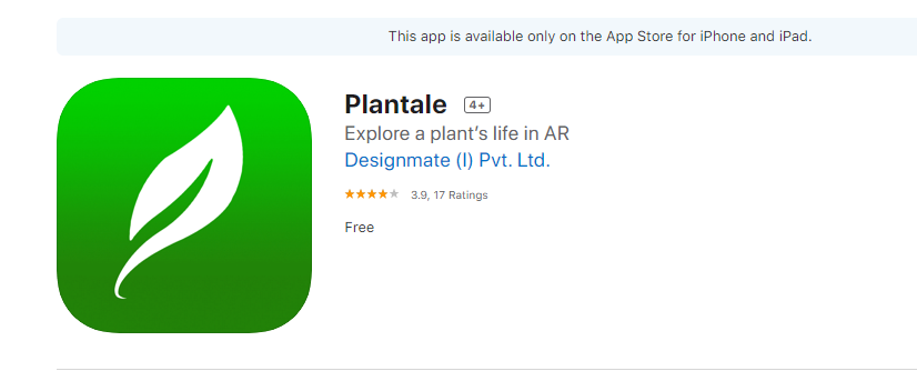Plantale VR app