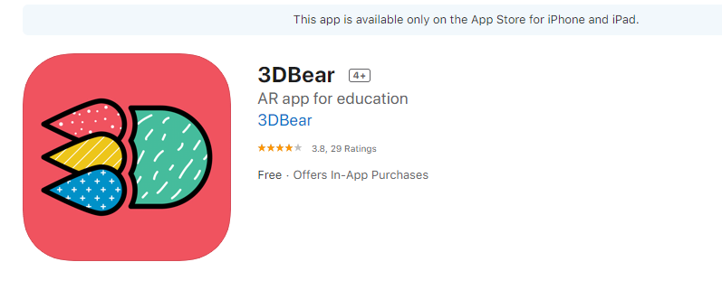 3DBear AR Education App
